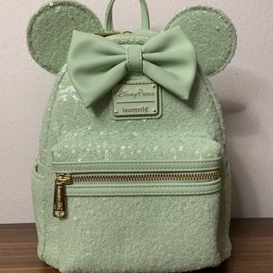 Loungefly Disney Parks Mint Green Mini Backpack